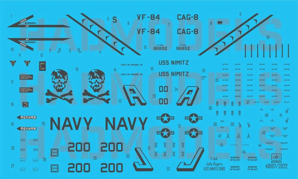 F-14A Tomcat - Jolly Rogers (USS NIMIT) 1:48