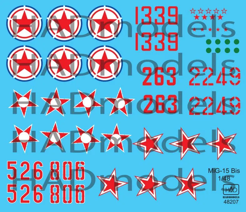 MiG-15Bis (North Corea, Soviet, Hungarian) 1:48