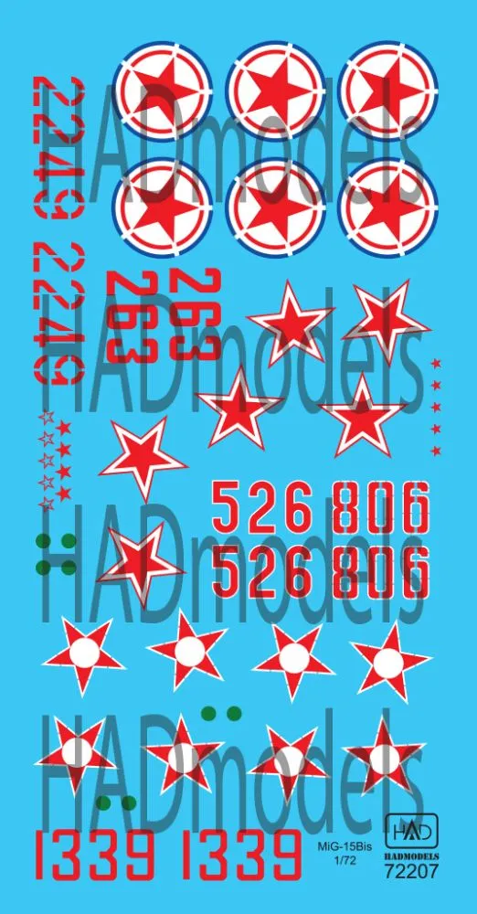 MiG-15Bis (North Corea, Soviet, Hungarian) 1:72