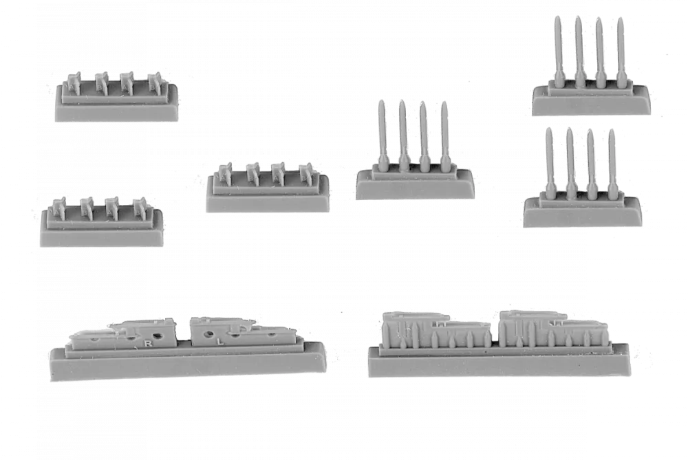 IMI 80mm unguided rockets 1:72