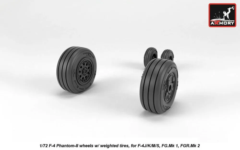 F-4 Phantom-II wheels (late) 1:72