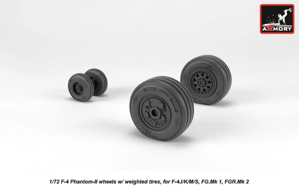 F-4 Phantom-II wheels (late) 1:72