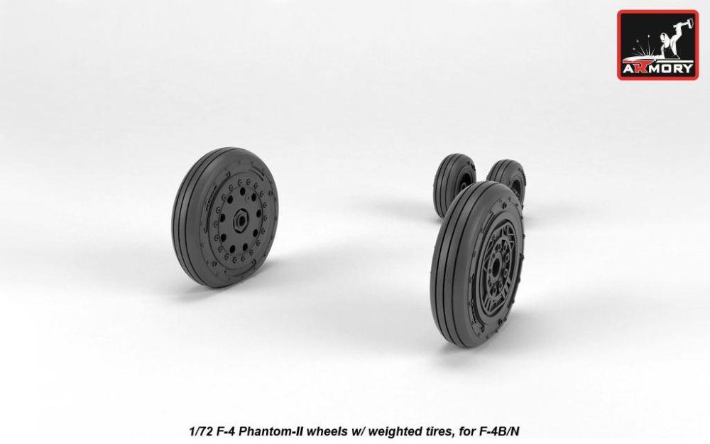 F-4 Phantom-II wheels, early 1:72