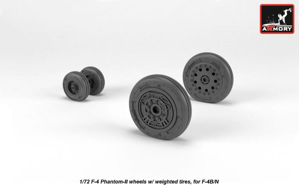F-4 Phantom-II wheels, early 1:72