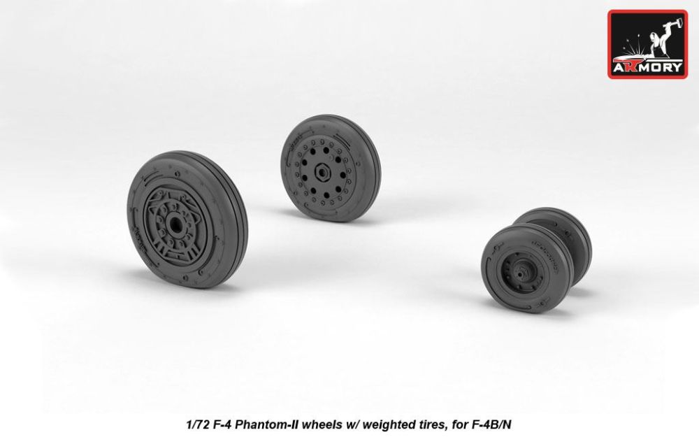 F-4 Phantom-II wheels, early 1:72