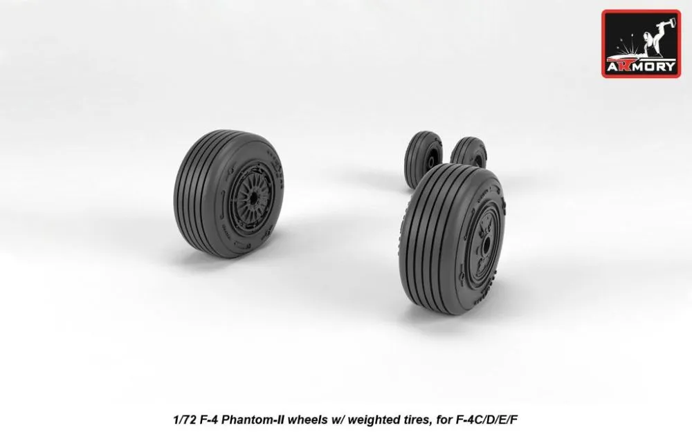 F-4 Phantom-II wheels, mid 1:72