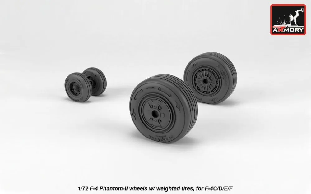 F-4 Phantom-II wheels, mid 1:72