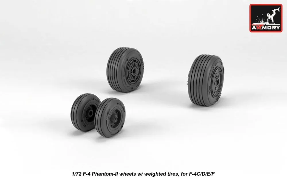 F-4 Phantom-II wheels, mid 1:72