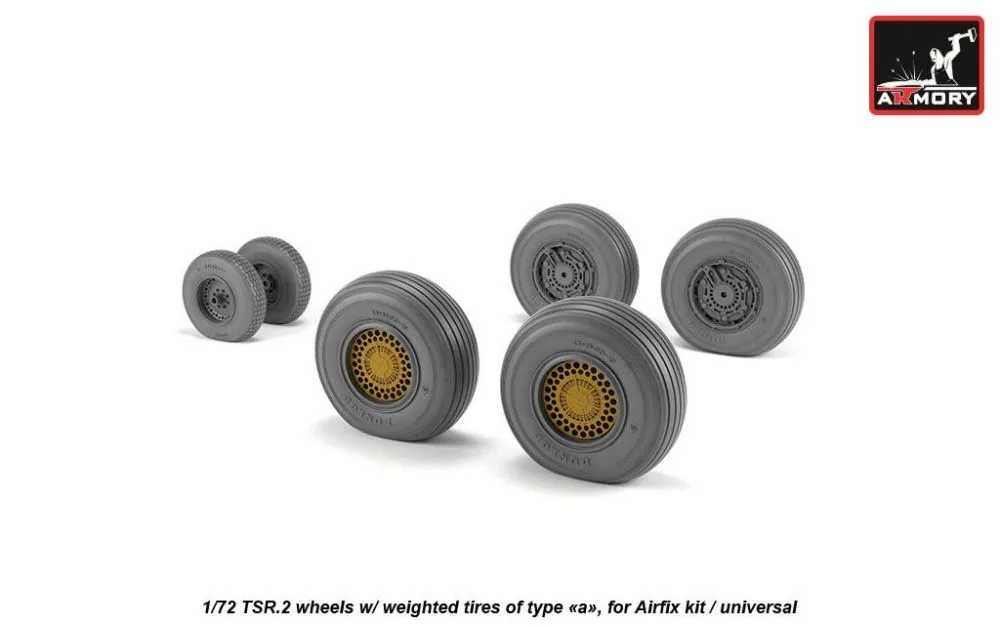 BAC TSR.2 wheels, type "a" 1:72