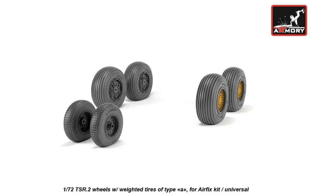 BAC TSR.2 wheels, type "a" 1:72