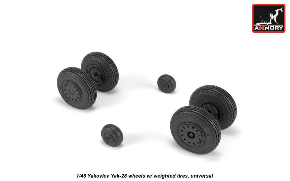 Yak-28 wheels 1:48