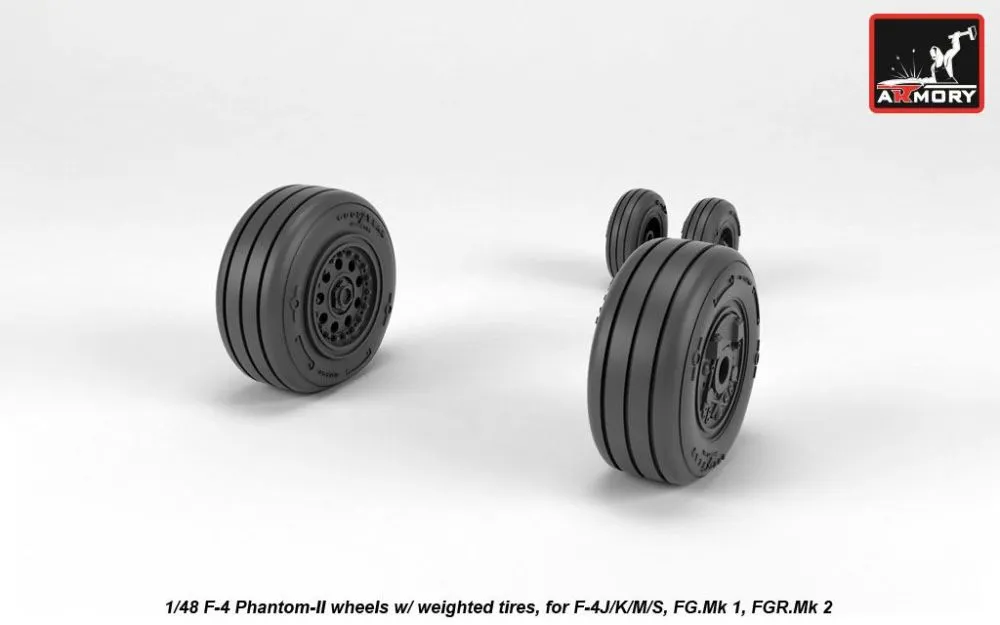 F-4 Phantom-II wheels, late 1:48