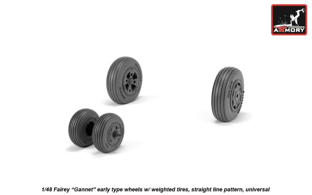 Fairey "Gannet" early type wheels 1:48