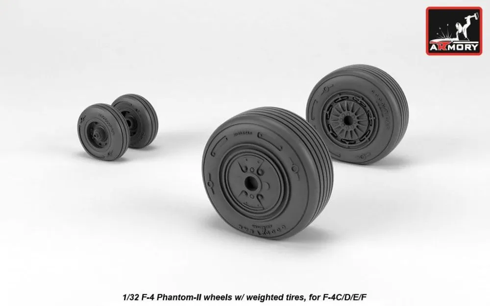 F-4 Phantom-II wheels, mid 1:32
