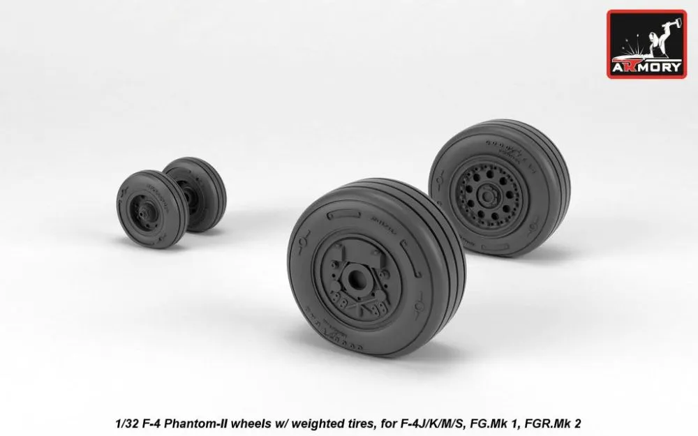 F-4 Phantom-II wheels, late 1:32
