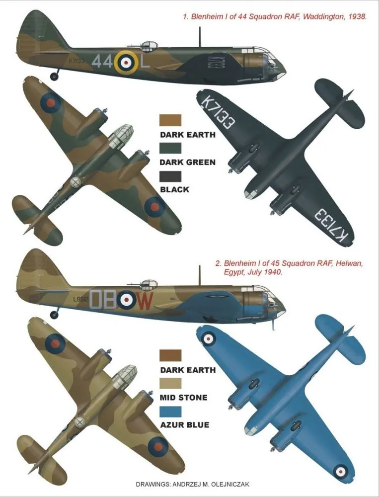 Blenheim Mk.I (RAF) super mask for Airfix 1:72