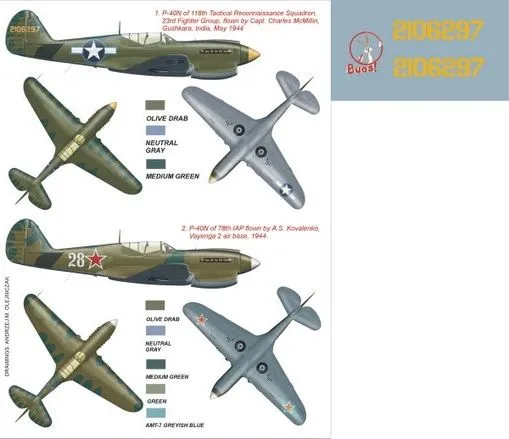 P-40N super mask for Hasegawa 1:32