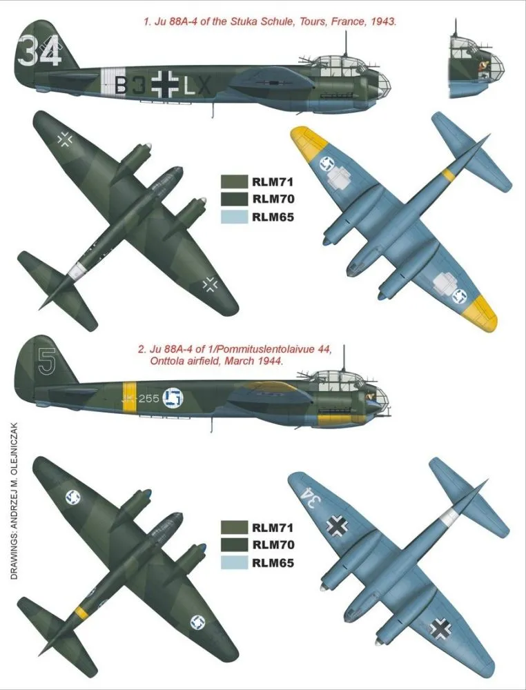 Ju 88A-4 super mask for Revell 1:32