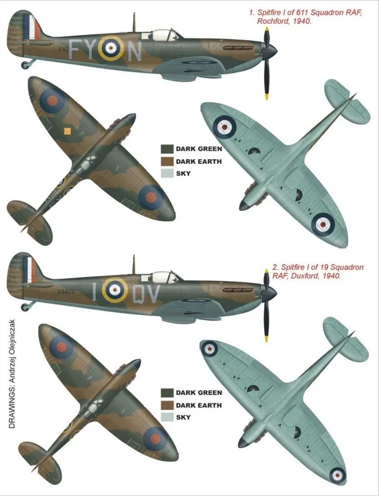 Spitfire Mk.I super mask for Tamiya 1:48