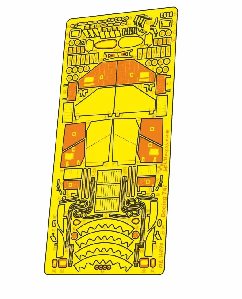 Boeing 747-8 detail set for Zvezda 1:144