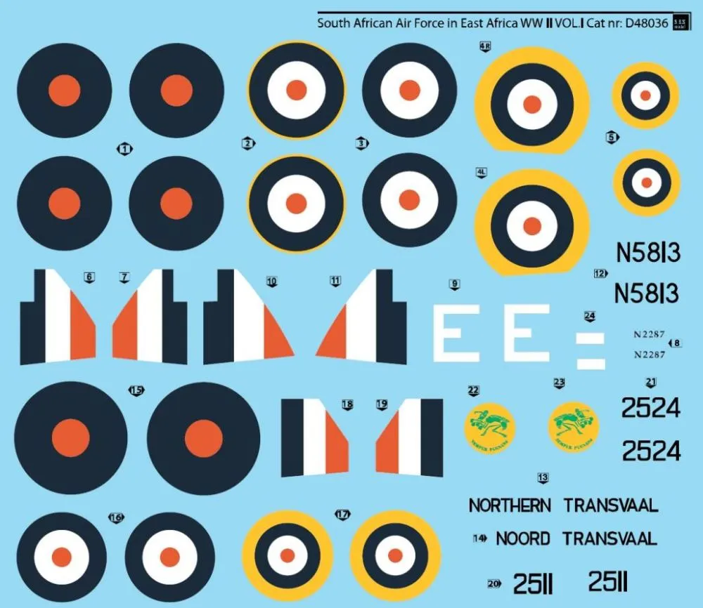 South African Air Force in East Africa WW II VOL.I 1:48