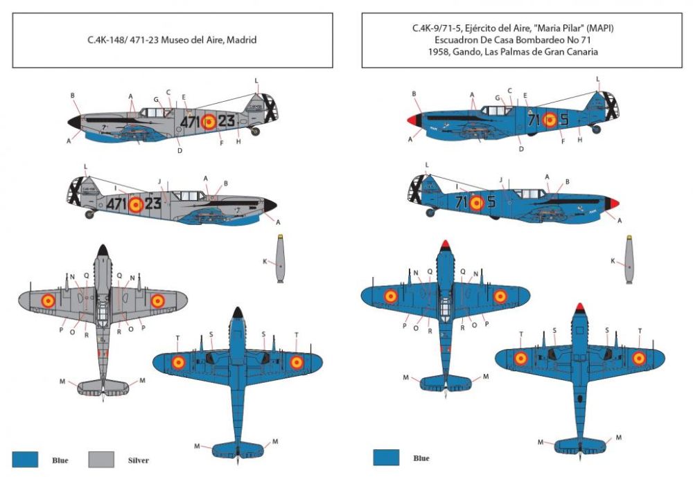 Hispano HA-1112 M1L 'Spanish Air Force' decal 1:32
