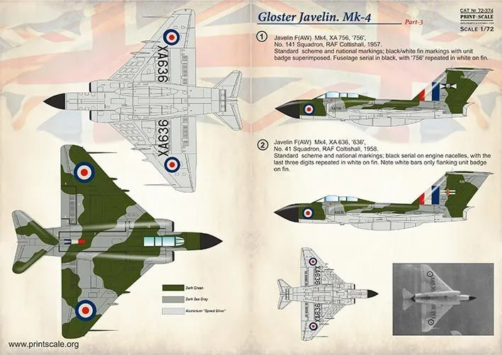 Gloster Javelin Mk.4 Part.3 1:72
