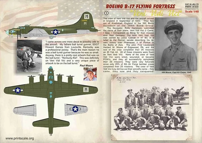 Boeing B-17 "Veni. Vidi. Vici." 1:48