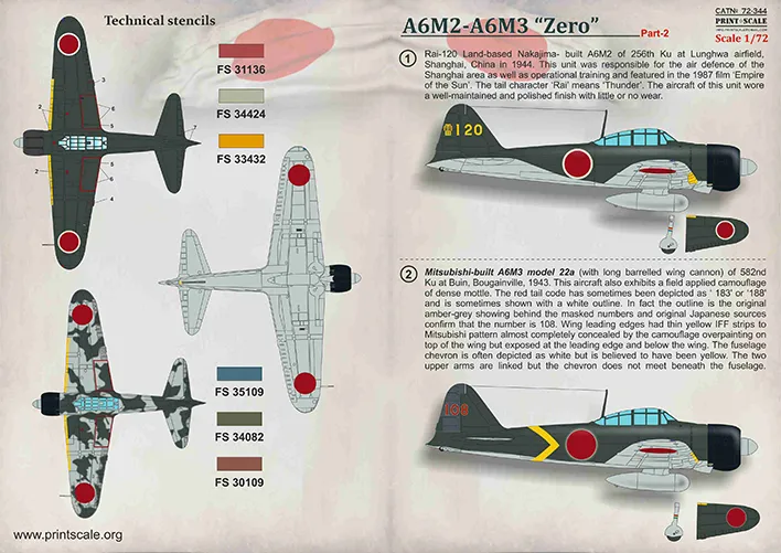 A6M2/ A6M3 Zero Part.2 1:72