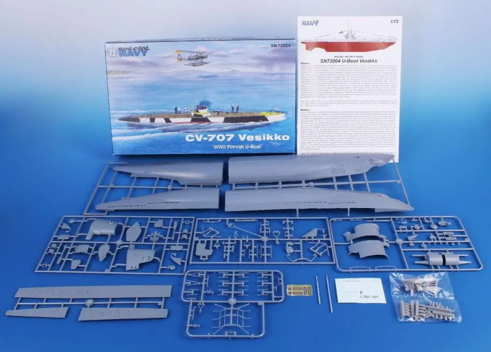 CV 707 Vesikko - WWII Finnish U-Boat 1:72