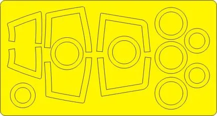 Su-27UB BASIC mask for Zvezda 1:72