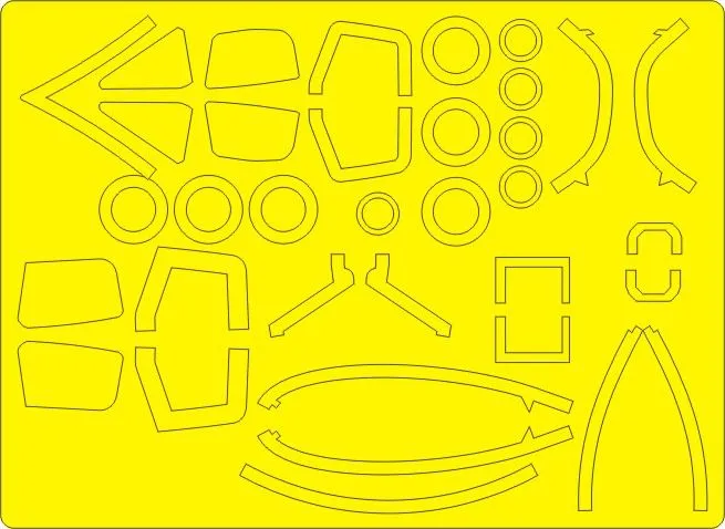 F-106A Delta Dart ADVANCED mask for Meng 1:72