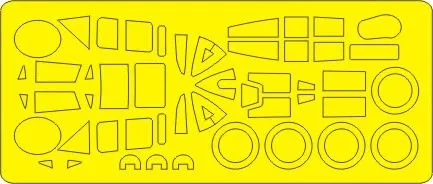 Pe-2 mask for Zvezda 1:72