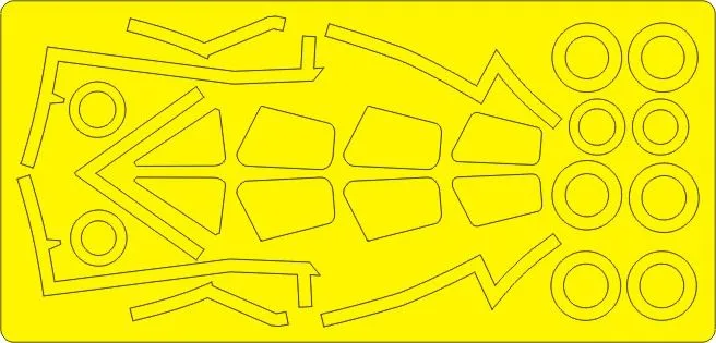 F-102A ADVANCED mask for Meng 1:72