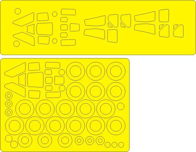 Tu-128UT Fiddler EXPERT mask for Trumpeter 1:72