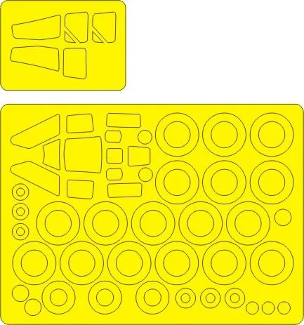Tu-128UT Fiddler BASIC mask for Trumpeter 1:72