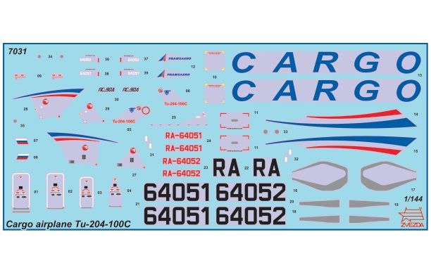 Tupolev Tu-204-100C Cargo 1:144