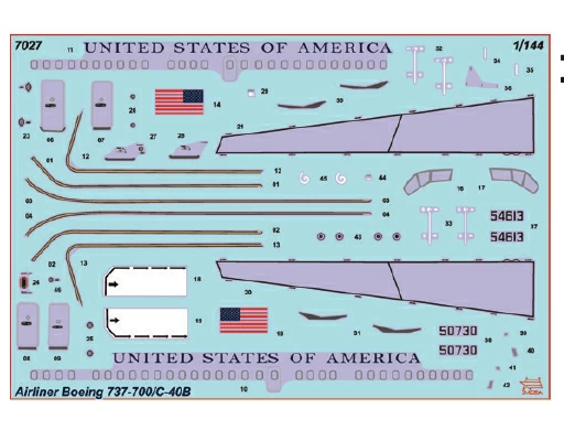 Boeing 737-700/ C-40B 1:144