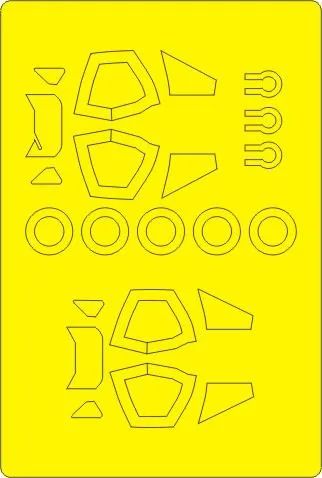 Vampire T.11/J-28C EXPERT mask for Airfix 1:72