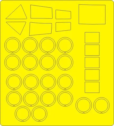 SR-71 Blackbird BASIC mask for Testors 1:48