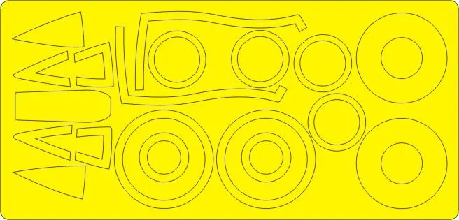 A-10 A/C Thunderbolt II BASIC mask for Italeri 1:48