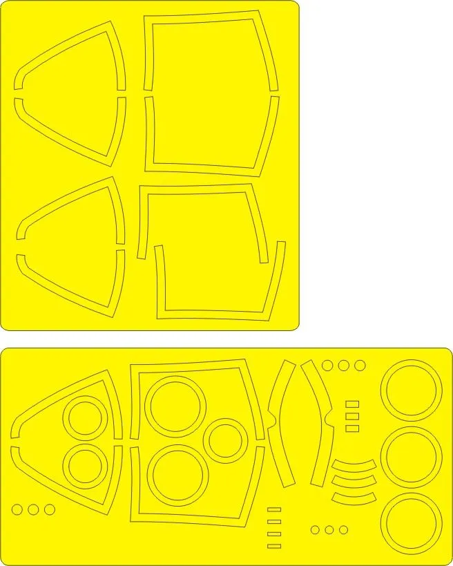 F-5E Tiger II ADVANCED mask for Kitty Hawk 1:32