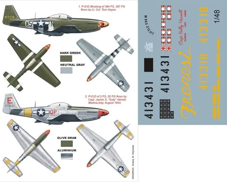 P-51D Mustang super mask for Tamiya 1:48