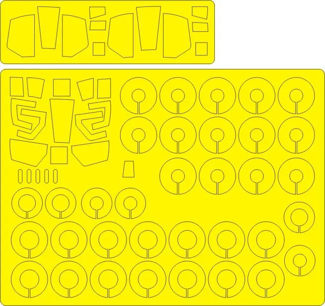 Tu-22M Backfire EXPER mask for Italeri 1:72