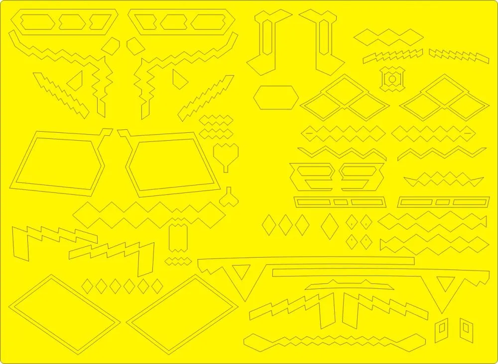 B-2A Spirit RAM PANELS mask for Modelcollect 1:72