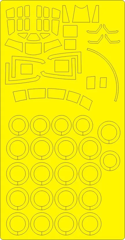 Xian JHU-6 BASIC mask for Trumpeter 1:72