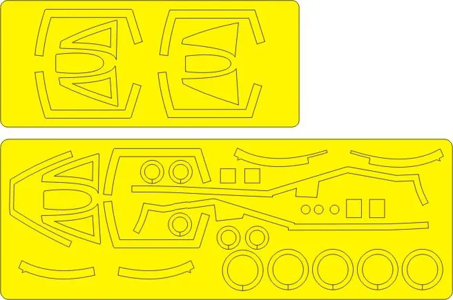 F-101C ADVANCED mask for Valom 1:72