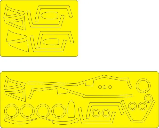 F-101A Voodoo ADVANCED mask for Valom 1:72