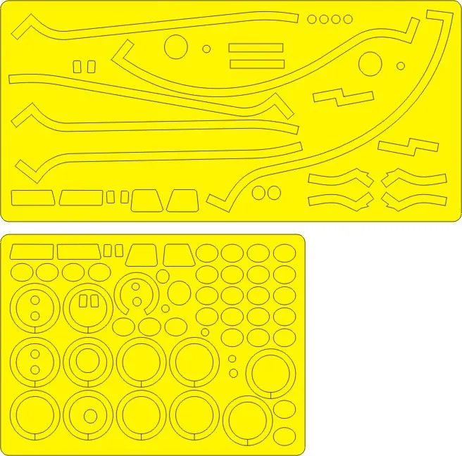 DC-4 EXPERT mask for Revell 1:72