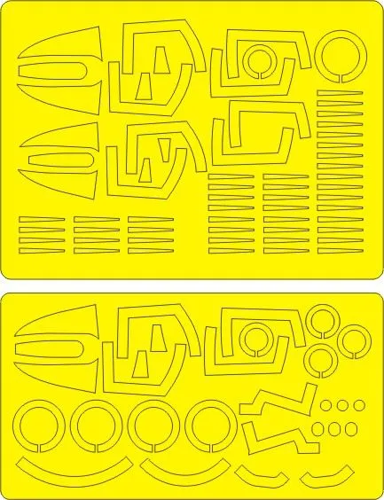 F-4/ RF-4 Phantom II ADVANCED mask for Hasegawa 1:72